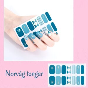 Norvég tenger - körömlakk matrica