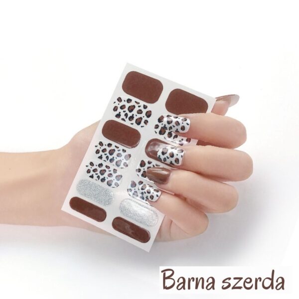 Barna szerda - körömlakk matrica