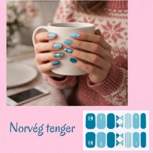 Norvég tenger - körömlakk matrica