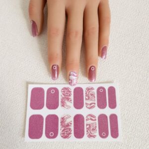 Csillogó márvány - körömlakk matrica