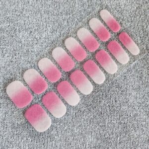 Ombre rózsa - körömlakk matrica
