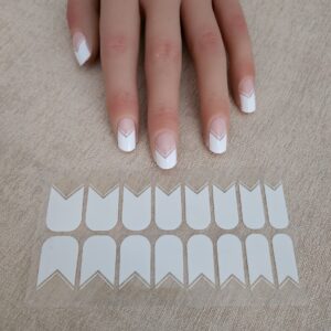 Francia szögletes - körömlakk matrica