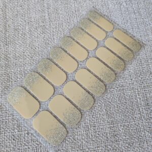 Ezüst homok  - Körömlakk matrica