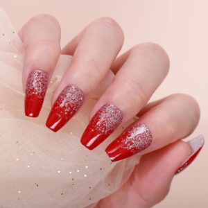 Ezüst bordó  - Körömlakk matrica